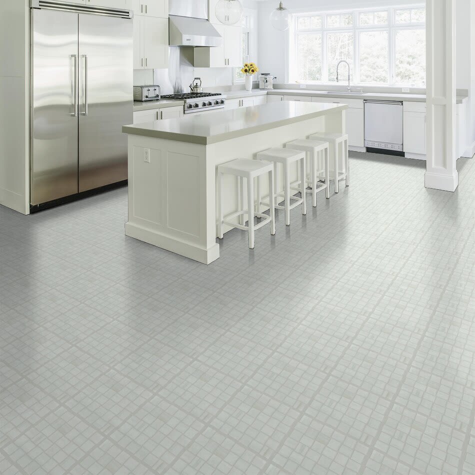 Shaw Floors Ceramic Solutions Range Basketweave Mosaic Matte Bianco 00150_CS32Z