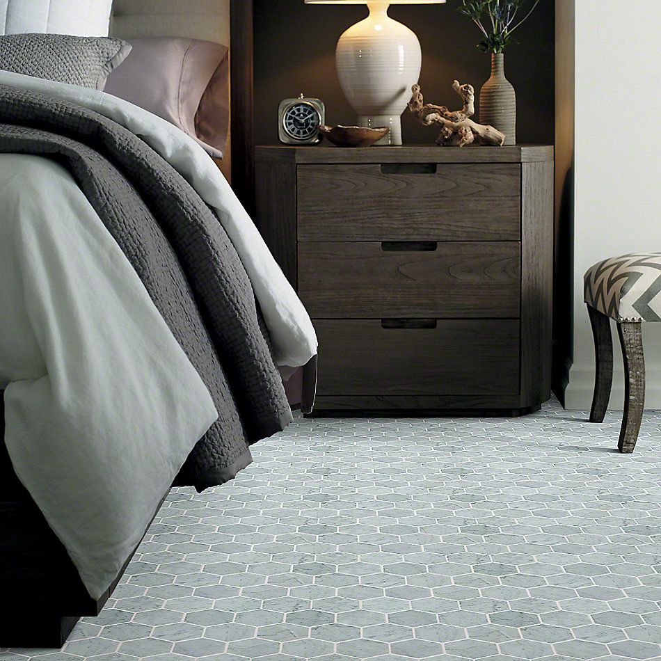Shaw Floors Ceramic Solutions Chateau Hexagon Mosaic Bianco Carrara 00150_CS56P