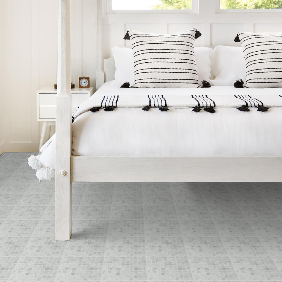 Shaw Floors SFA Pearl Basketweave Mosaic Bianco Carrara 00150_SA30A