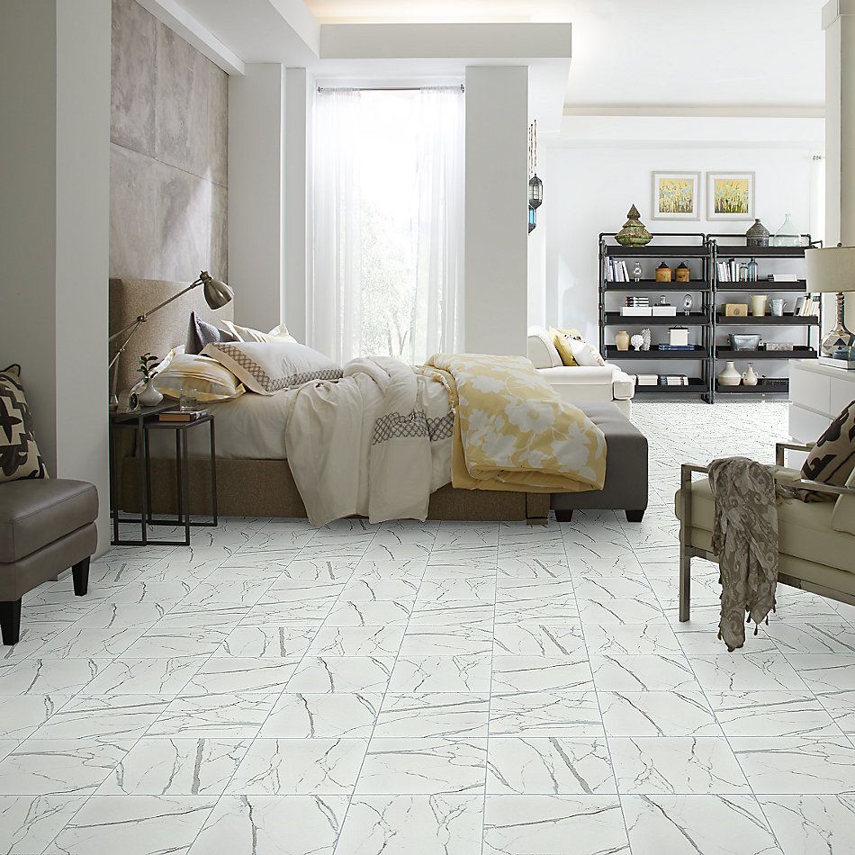 Shaw Floors Home Fn Gold Ceramic Infinity 13×13 Carrara 00150_TG98D