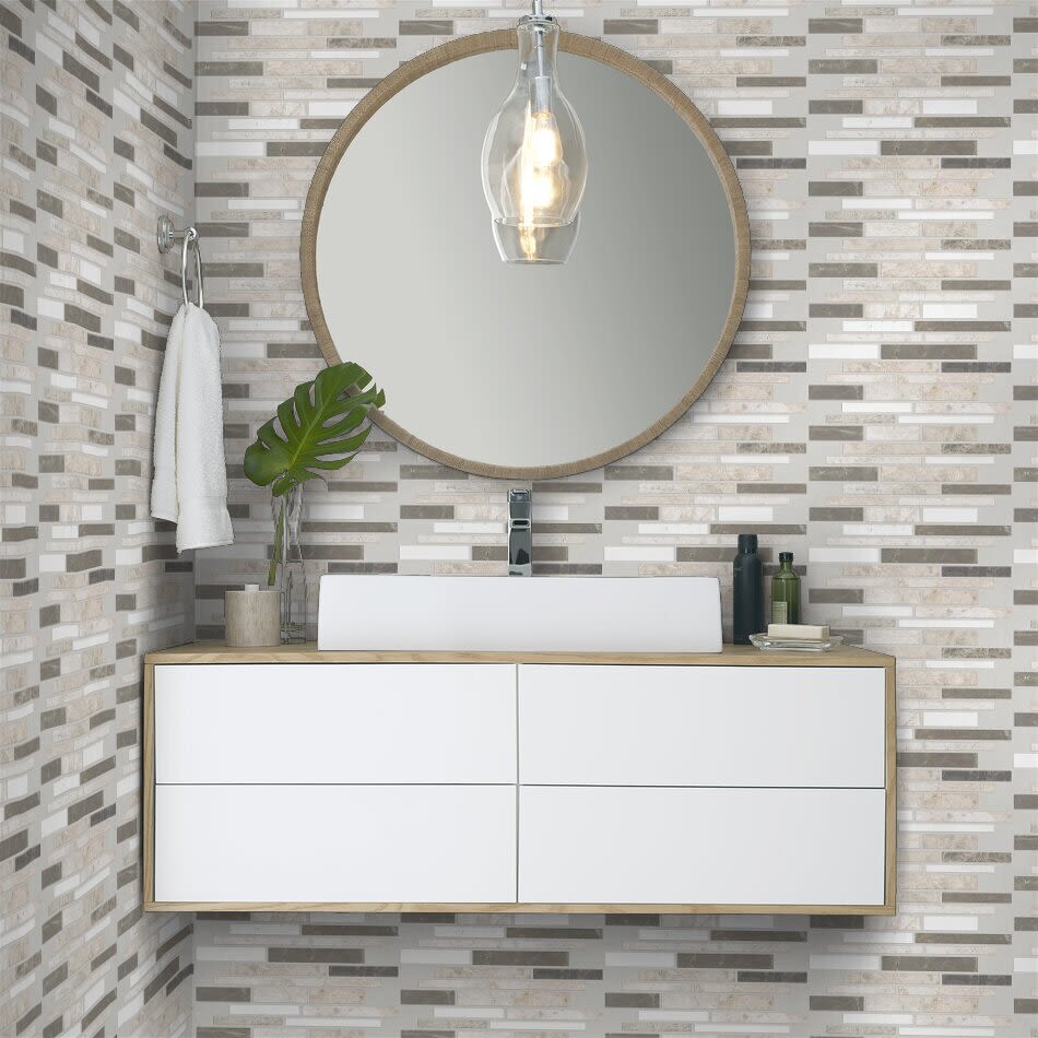 Shaw Floors Ceramic Solutions Boca Random Linear Mosaic Jetty 00151_CS77M