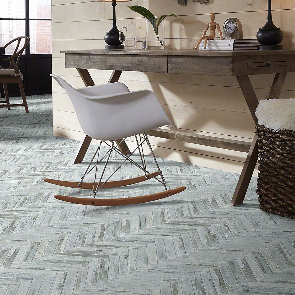 Shaw Floors Ceramic Solutions Fusion Herringbone Mosaic Titanium 00152_190TS