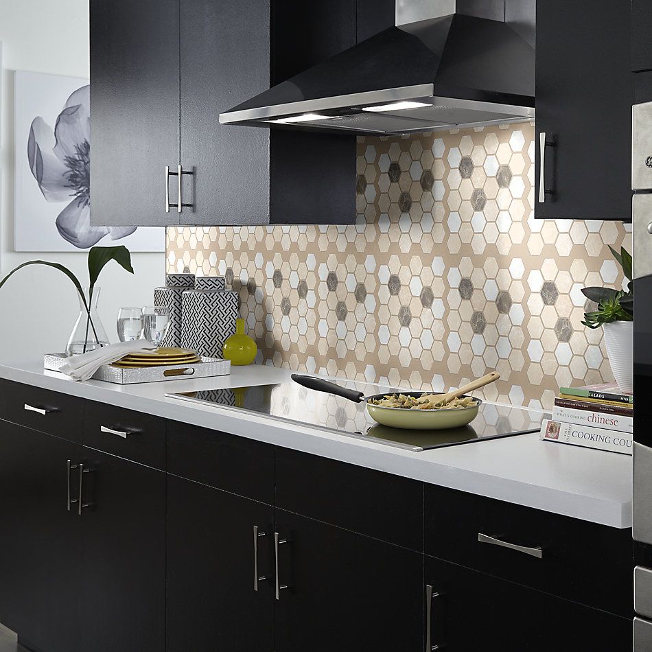 Shaw Floors Home Fn Gold Ceramic Del Ray Hexagon Mosaic Ballast 00152_TGL26