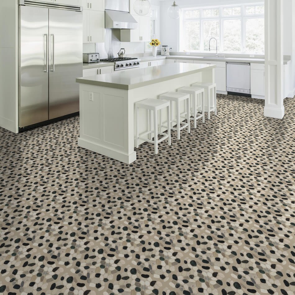 Shaw Floors Ceramic Solutions Pebble Sliced Tranquil Cool Blend 00159_CS13L