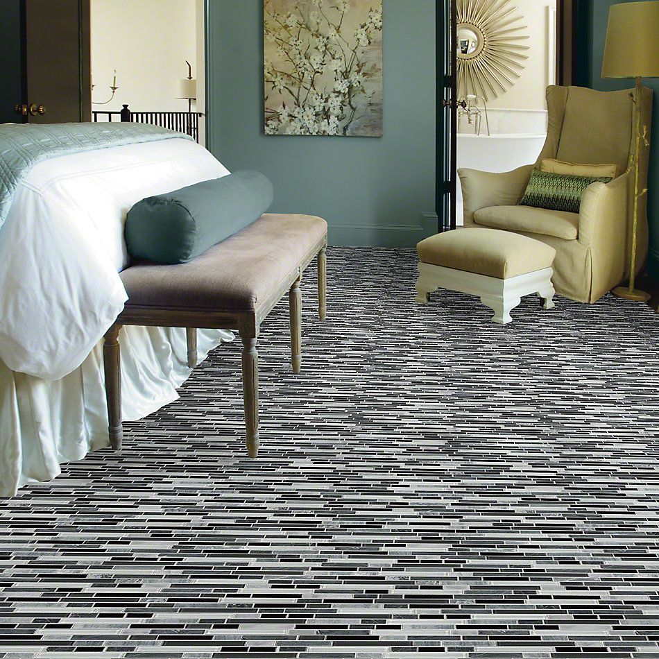 Shaw Floors SFA Marvelous Mix Linear Mosaic Midnight 00159_SA987