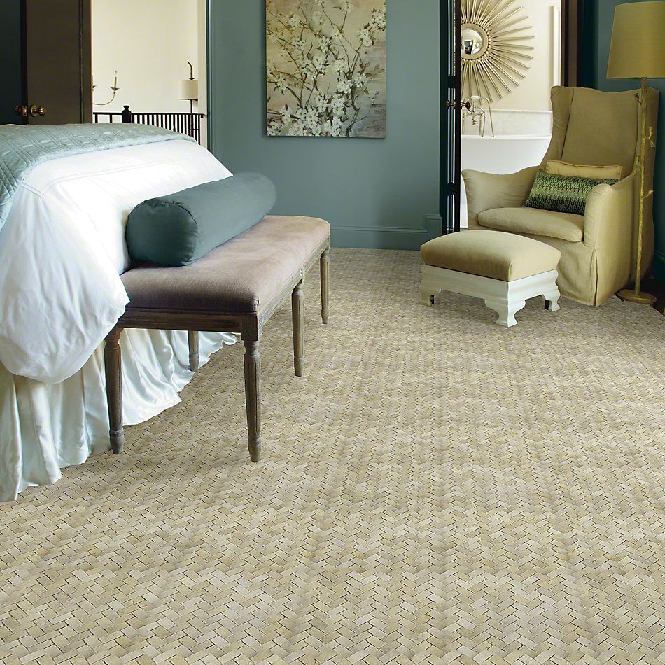 Shaw Floors Ceramic Solutions Chateau Woven Mosaic Crema Marfil 00200_CS25X