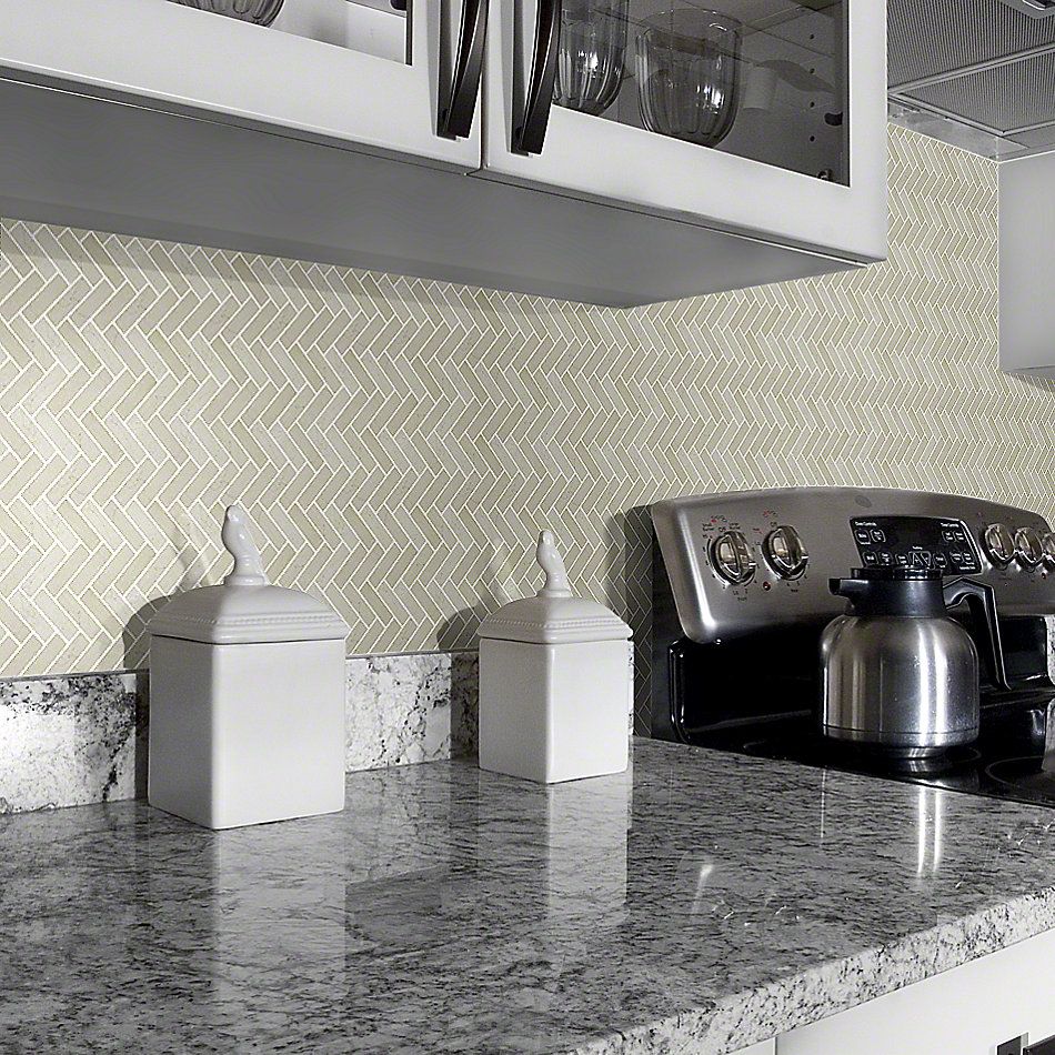 Shaw Floors SFA Pearl Herringbone Mosaic Crema Marfil 00200_SA34A