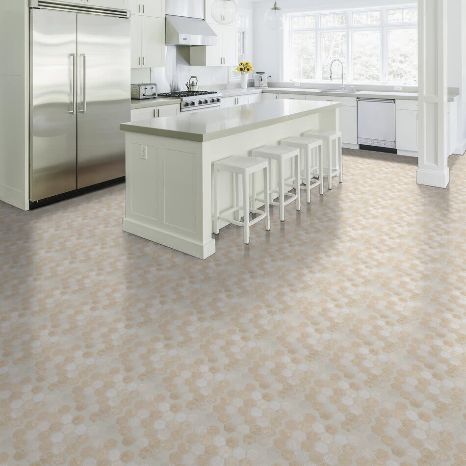 Shaw Floors Ceramic Solutions Boca Hexagon Textured Mosaic Coastal 00210_CS81M