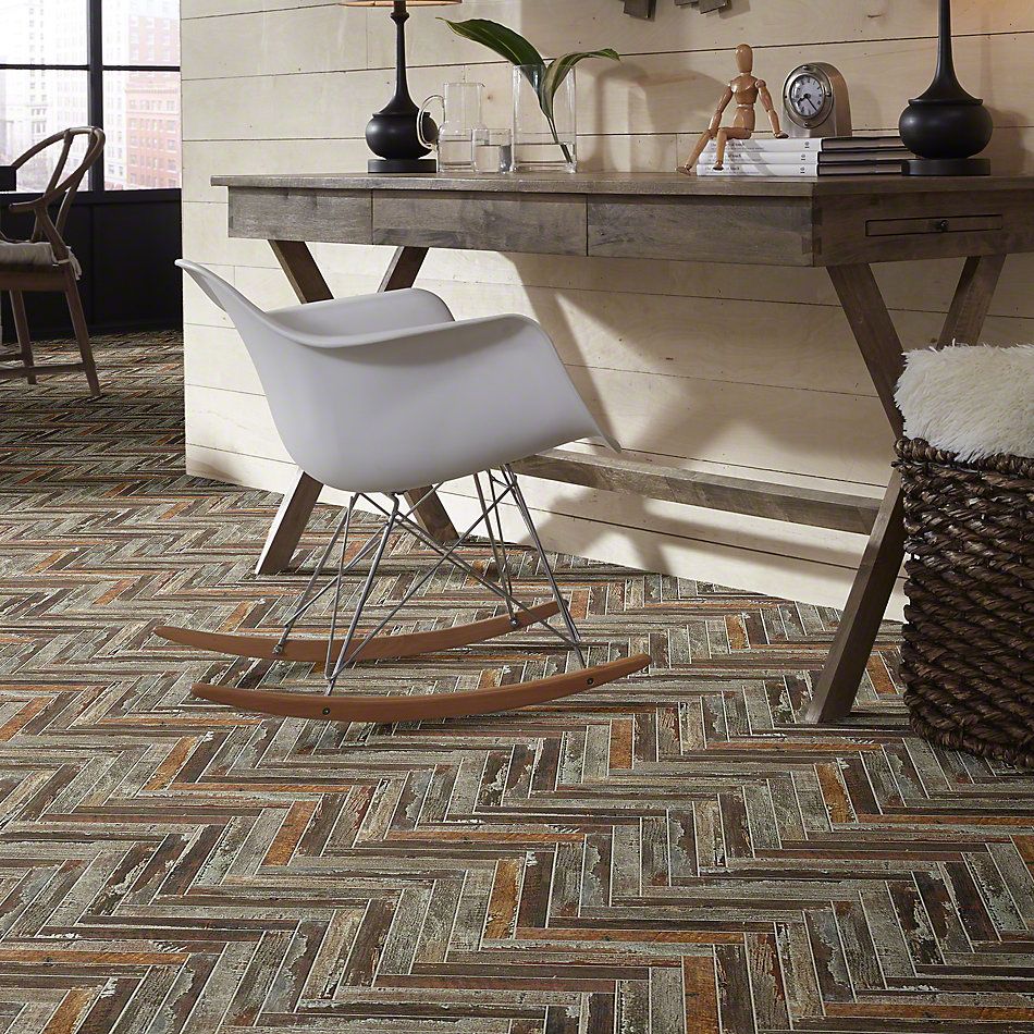 Shaw Floors Ceramic Solutions Fusion Herringbone Mosaic Iron 00267_190TS