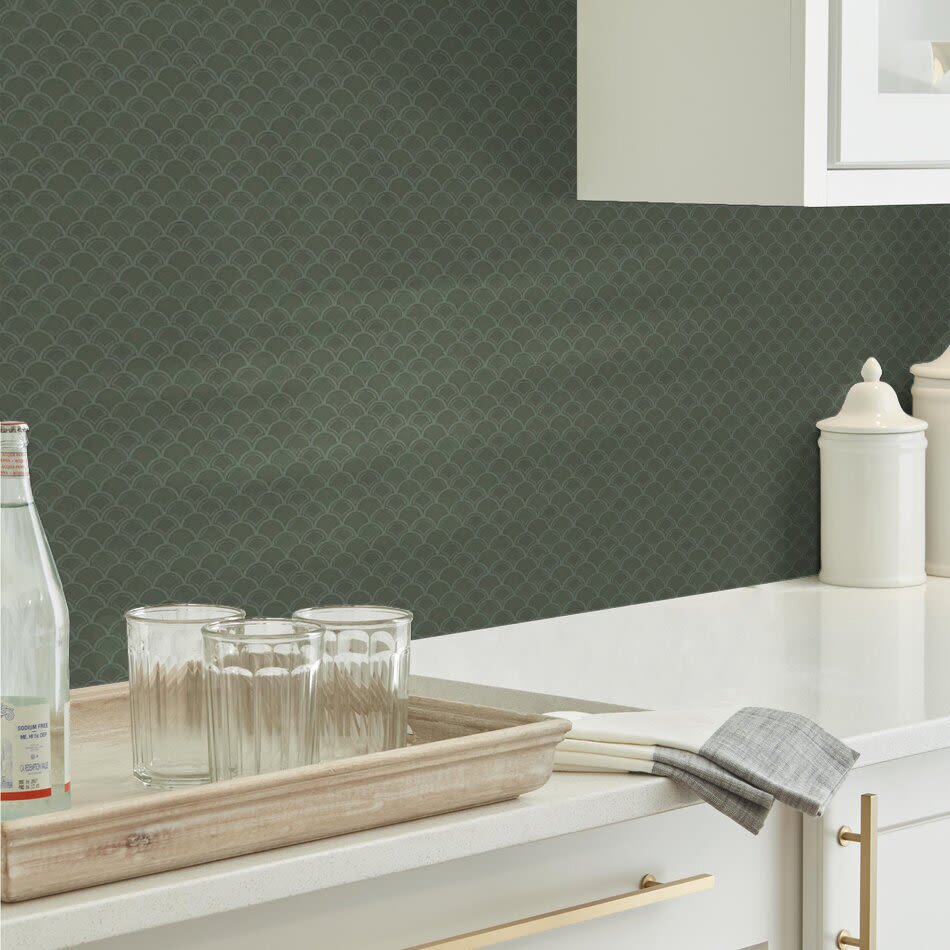 Shaw Floors Home Fn Gold Ceramic Geoscapes Fan Moss Green 00300_TG86A