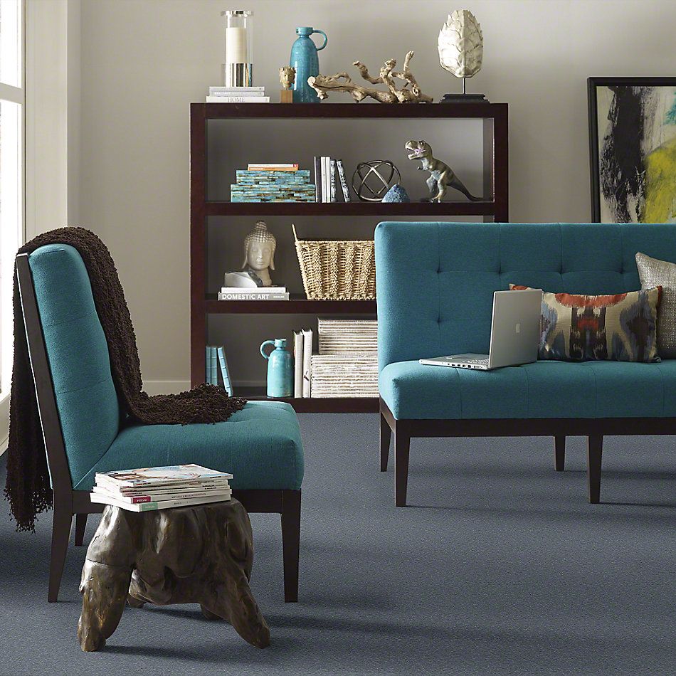 Shaw Floors Anso Premier Dealer Great Effect I 12′ Blue Suede 00400_Q4327