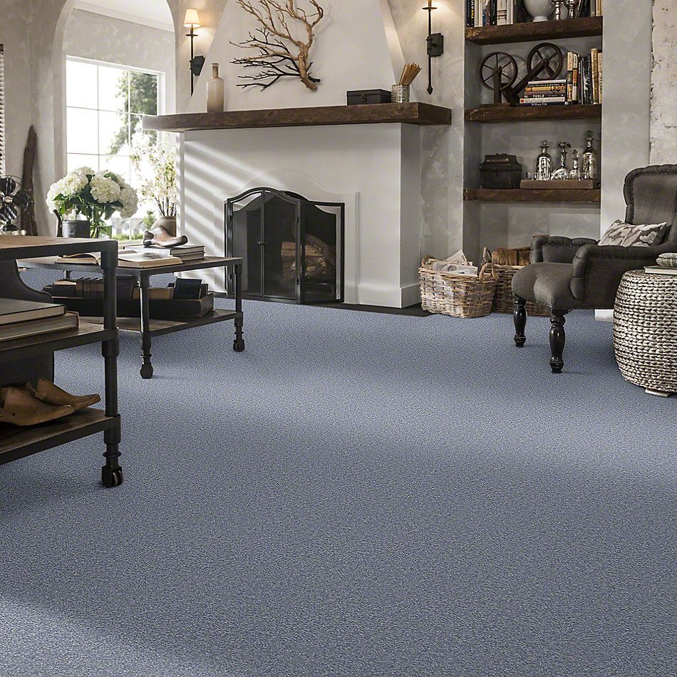 Shaw Floors Shaw Design Center Sweet Valley III 15′ Blue Suede 00400_QC425