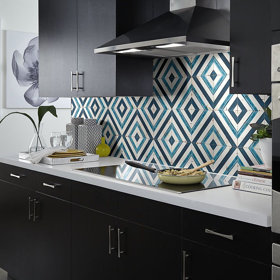 Shaw Floors Home Fn Gold Ceramic Antiqued 8×8 Blue Daze 00410_TG95C