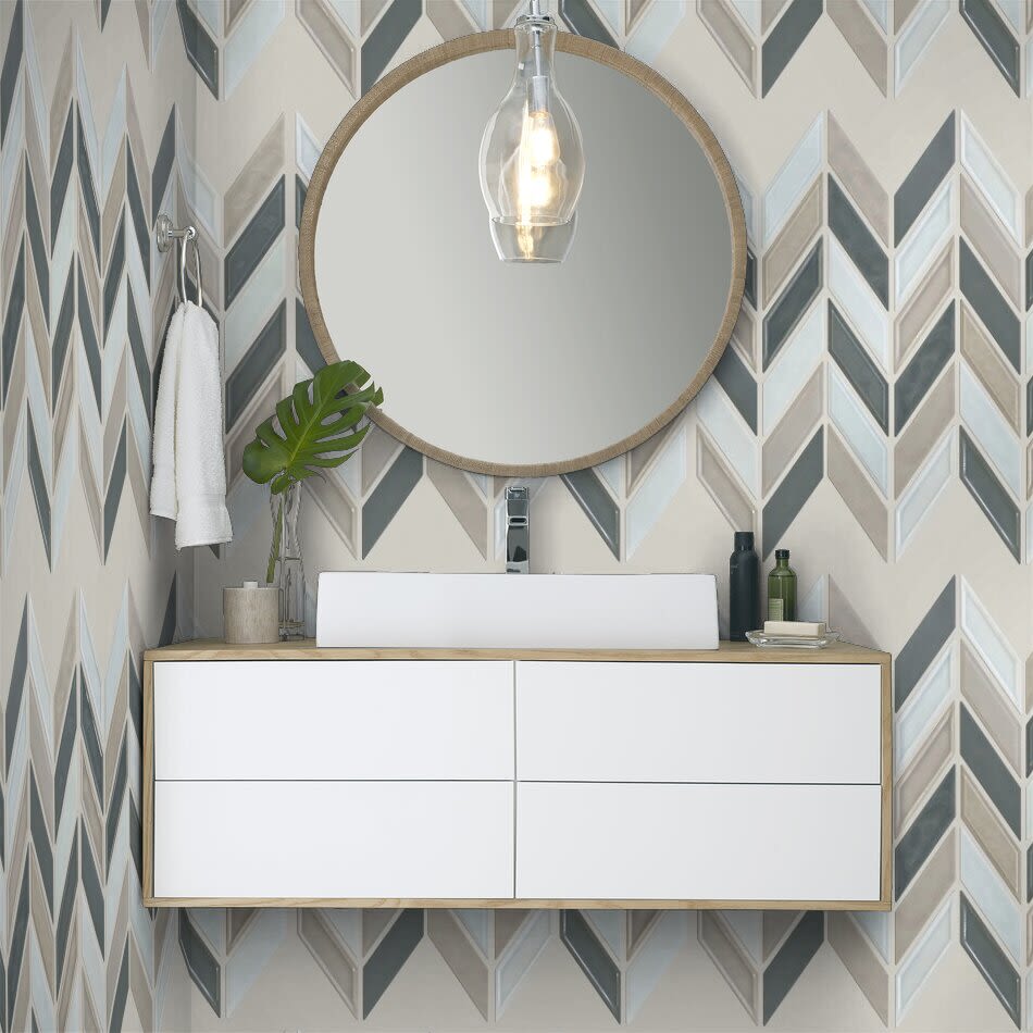 Shaw Floors Toll Brothers Ceramics Geoscapes Chevron Warm Blend 00520_TL46C