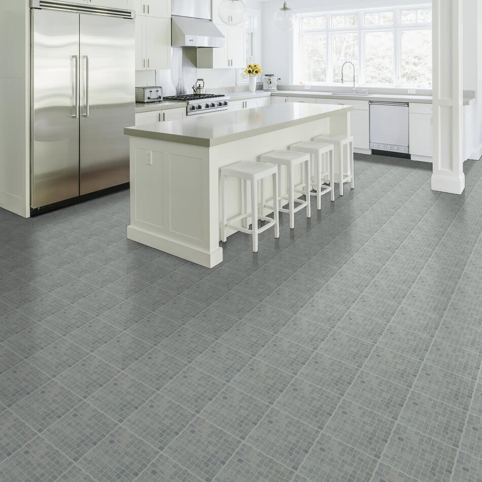 Shaw Floors Ceramic Solutions Chateau Basketweave Mosaic Blue Grigio 00550_CS22Z
