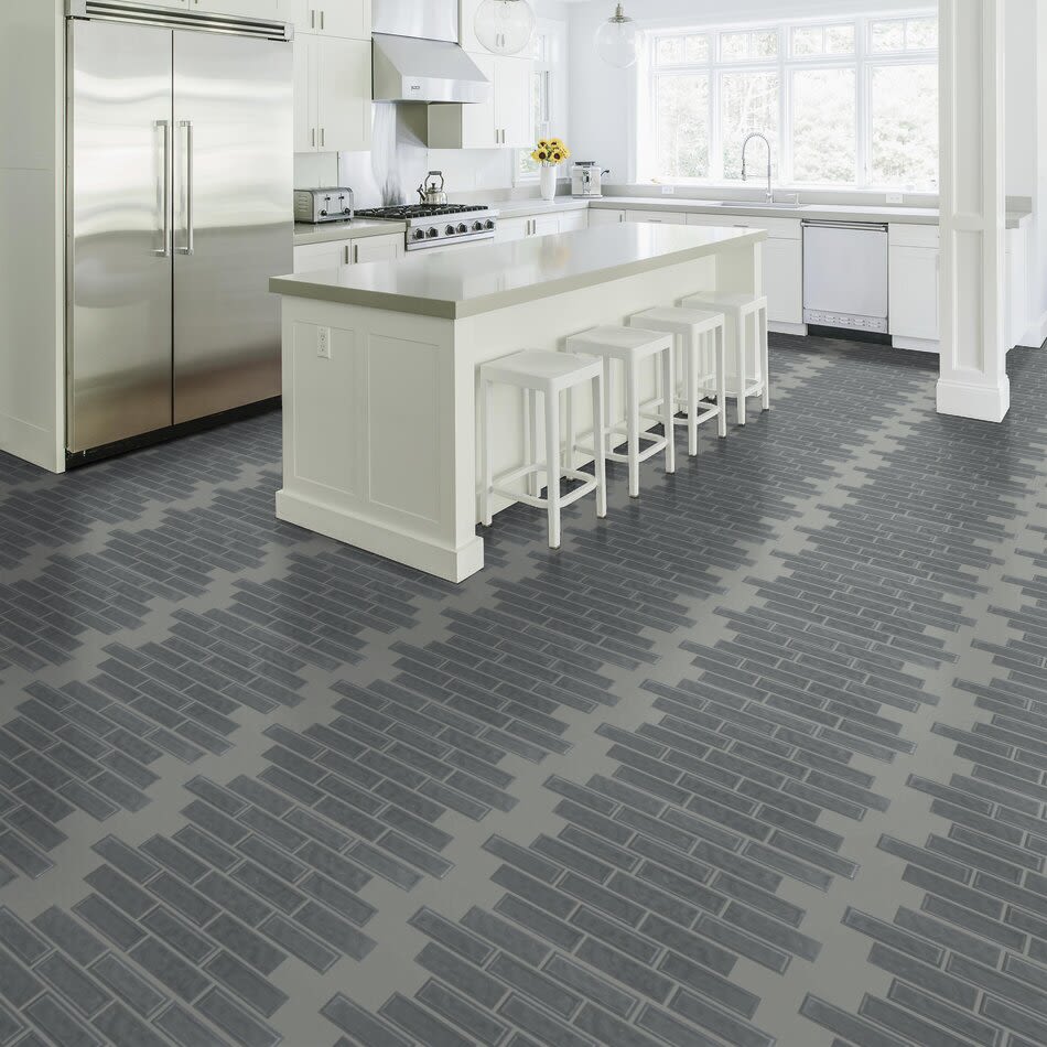 Shaw Floors Ceramic Solutions Geoscapes Random Linear Dark Grey 00550_CS45X