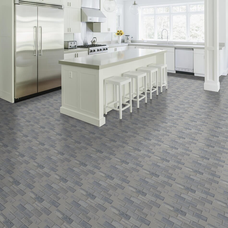 Shaw Floors Ceramic Solutions Chateau 2×4 Beveled Edge Mosai Blue Grigio 00550_CS58P