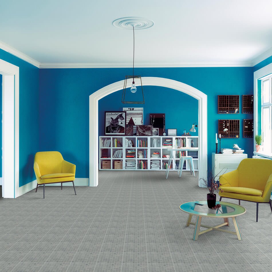 Shaw Floors SFA Pearl Basketweave Mosaic Blue Grigio 00550_SA30A