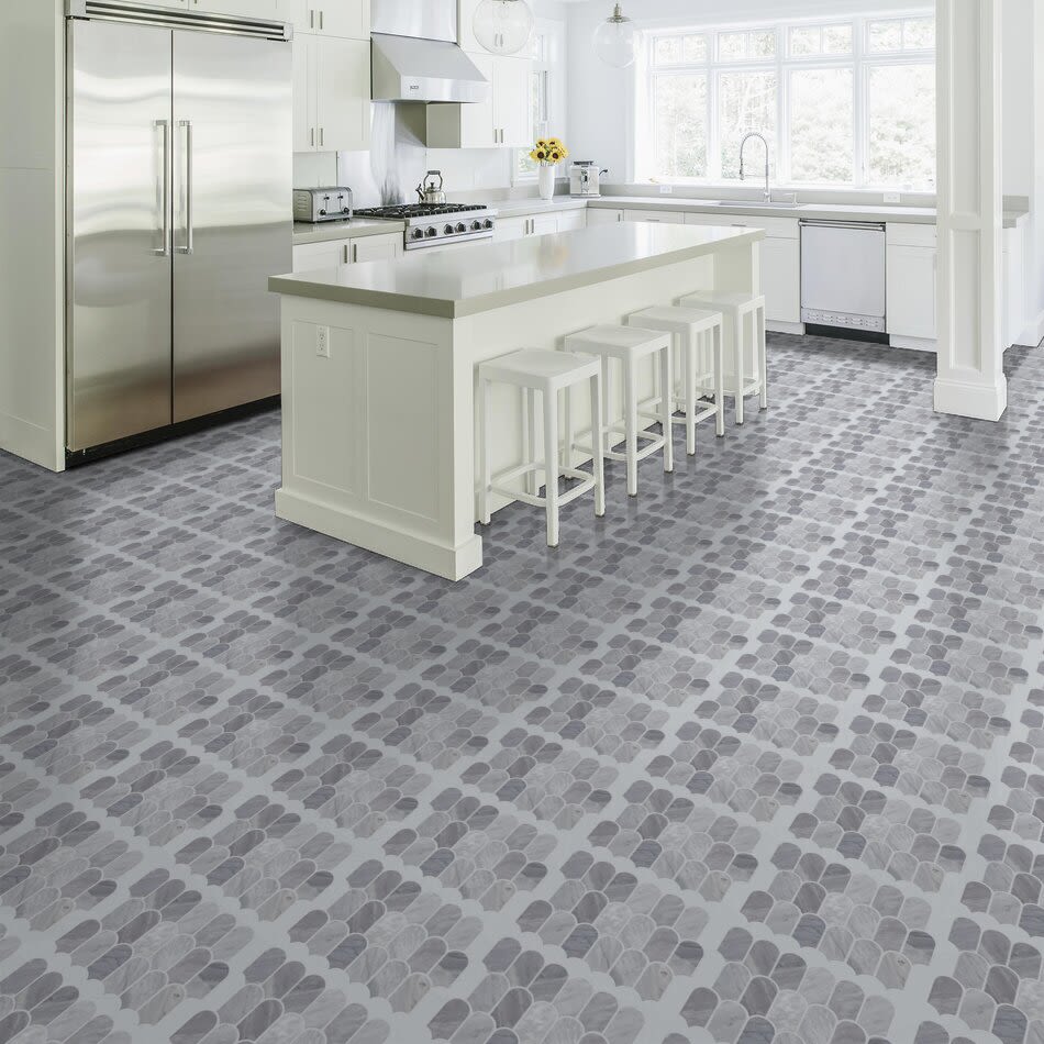 Shaw Floors Ceramic Solutions Chateau Cathedral Mosaic Bardiglio Cloud 00555_381TS