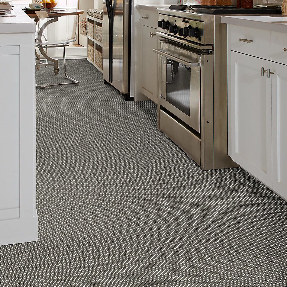 Shaw Floors Home Fn Gold Ceramic Estate Herringbone Mosaic Urban Grey 00570_TGN88