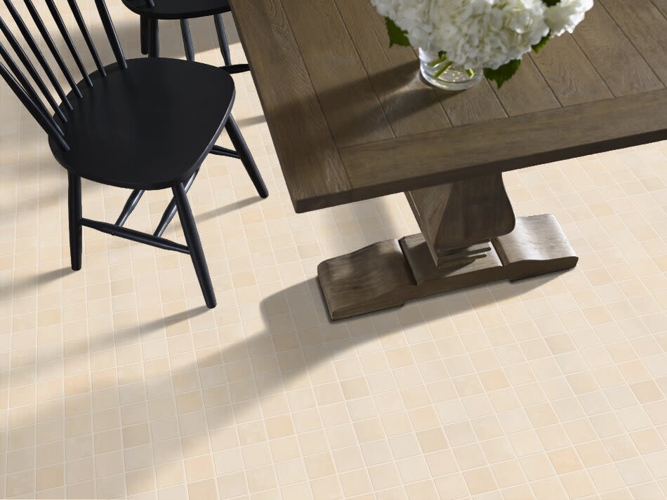 Shaw Floors Ceramic Solutions Colonnade 3x3mosaic Parchment 00601_CS22A