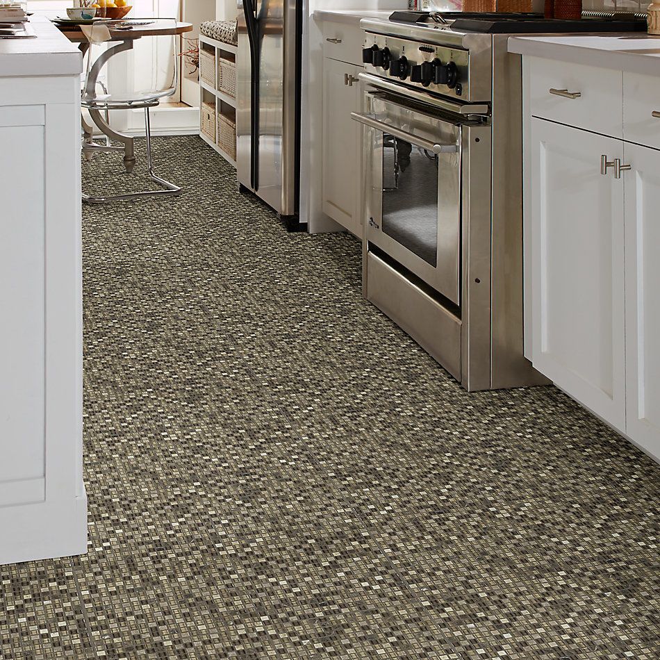 Shaw Floors Home Fn Gold Ceramic Awesome Mix 5/8 Mosaic’ Cappuccino 00700_TG61B