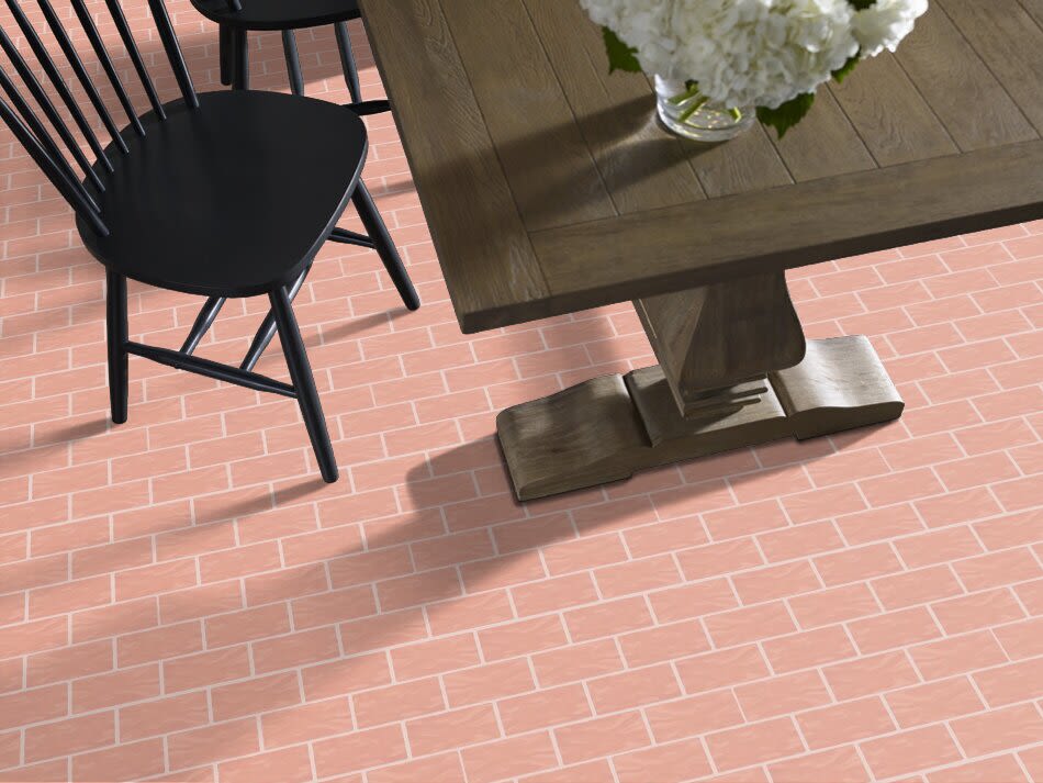 Shaw Floors Home Fn Gold Ceramic Geoscapes 3×6 Wall First Lady Pink 00800_TG87A