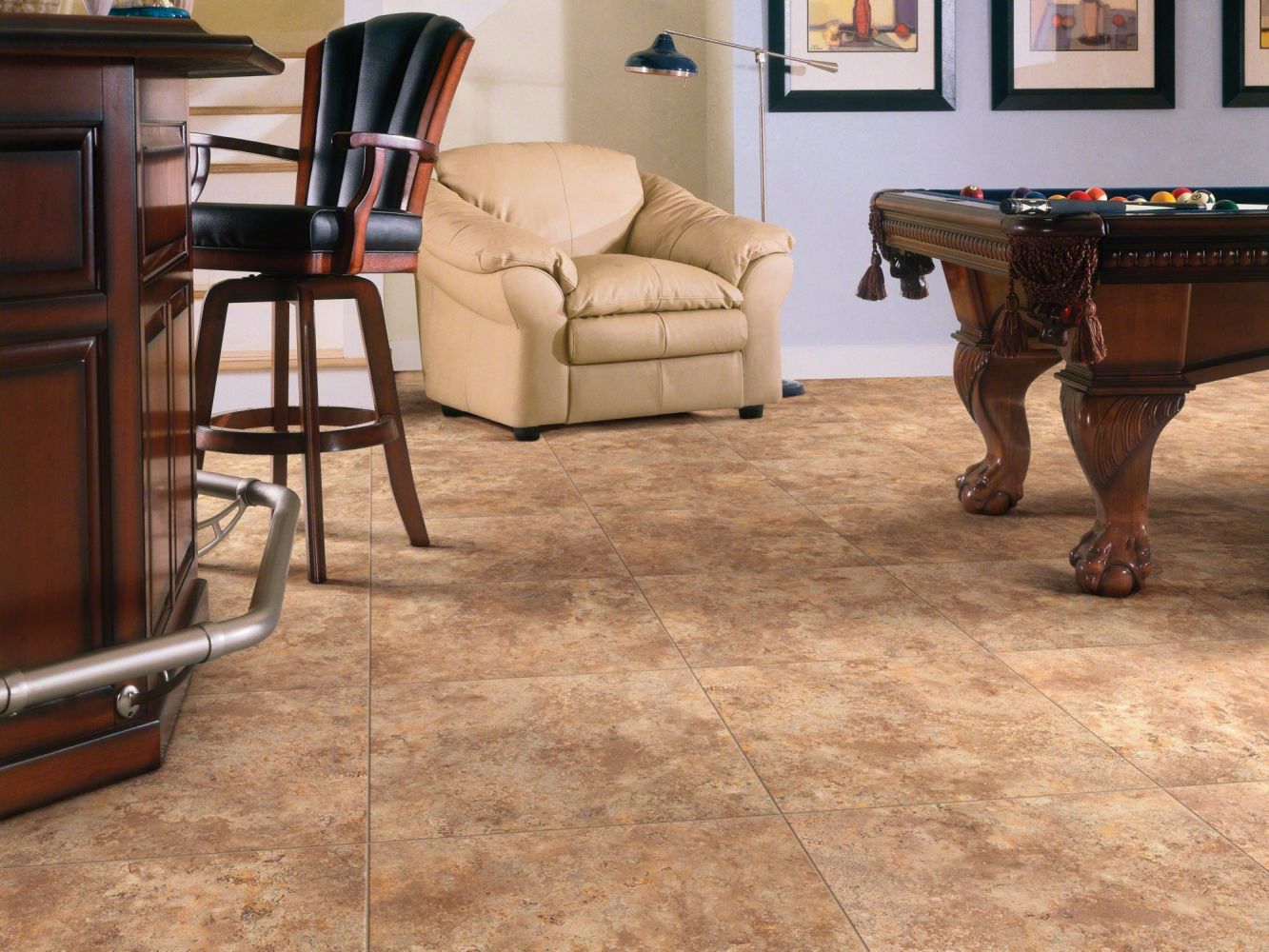 Shaw Floors Resilient Residential Resort Tile Baked Clay 00670_0189V