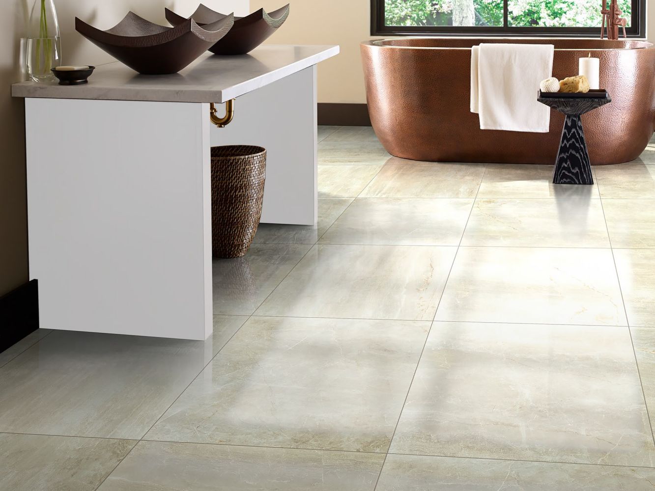 Shaw Floors Ceramic Solutions Trace 24×24 Matte Creme 00200_320TS