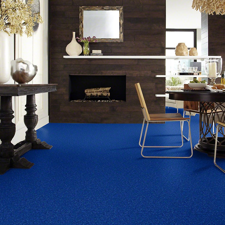 Shaw Floors Queen Knockout II 15′ Electric Blue 75453_Q0776