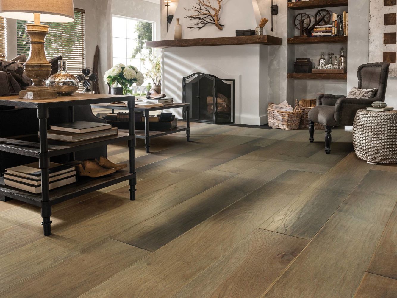 Shaw Floors Carpets Plus Hardwood Benchmark Hickory Scraped Canyonlands 12009_CH907
