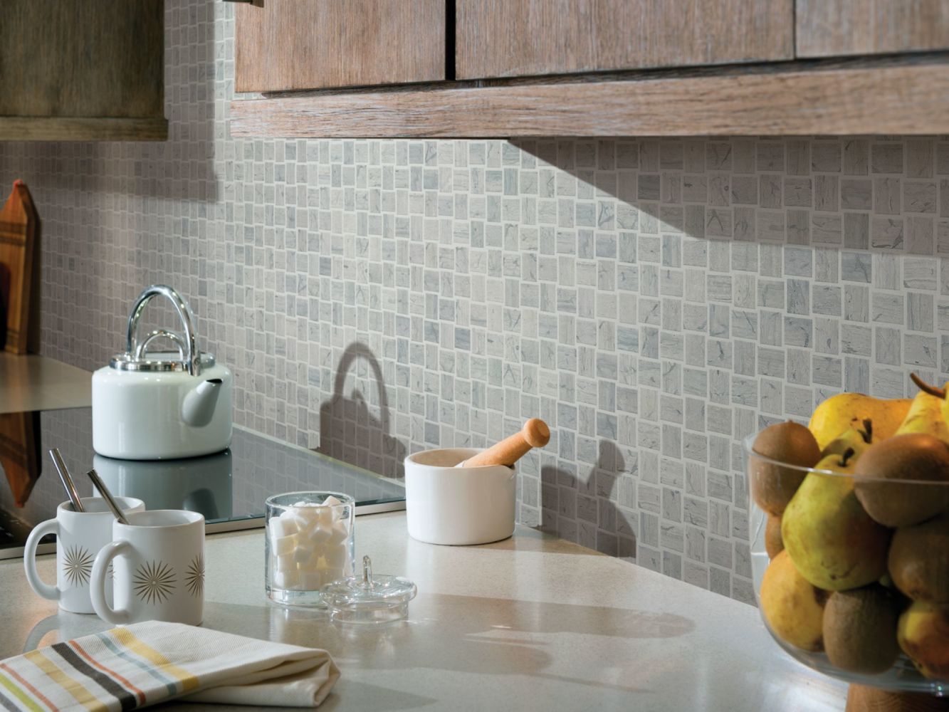 Shaw Floors Ceramic Solutions Chateau Basketweave Mosaic Blue Grigio 00550_CS22Z