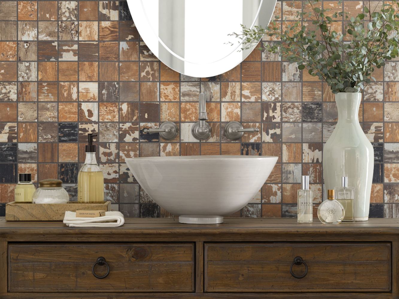 Shaw Floors Ceramic Solutions Timbered Mosaic Poplar 00670_CS48X