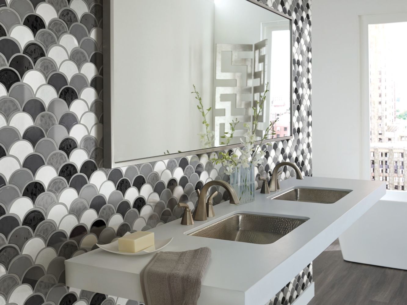 Shop Shaw Floors Ceramic Solutions Geoscapes Fan Cool Blend 00510 Cs99v Tile Stone Carpets By Otto