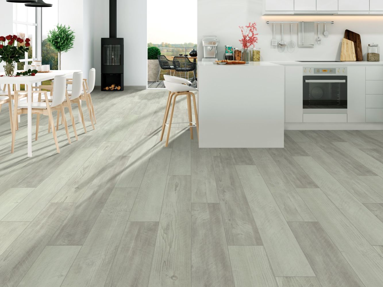 Shaw Floors Resilient Residential Bainfield Pine Click Distressed Pine 00164_FR602