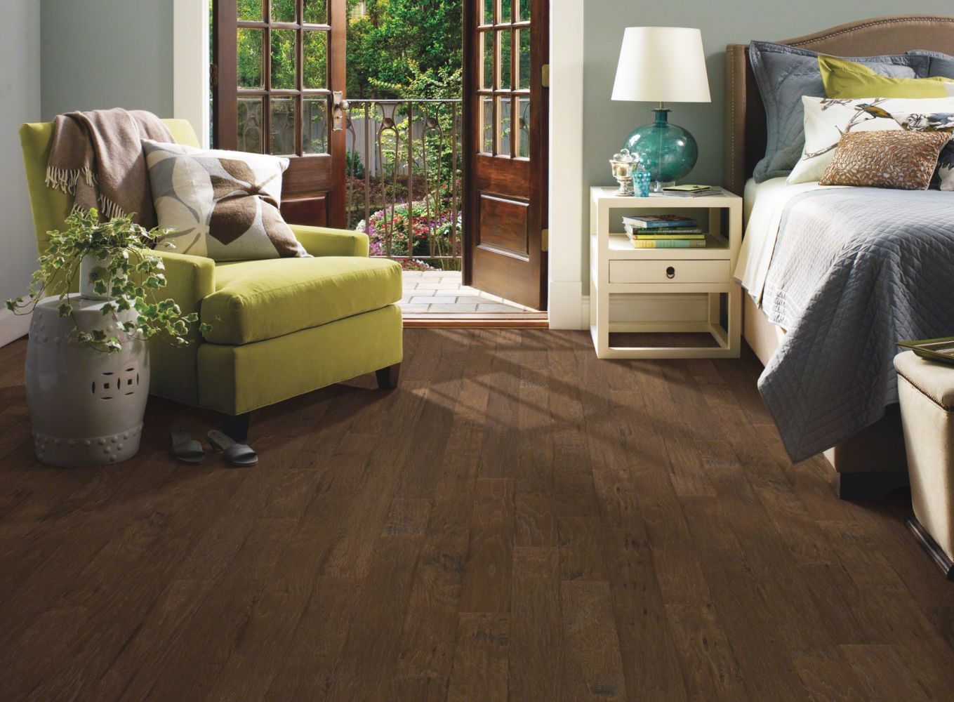 Shaw Floors Shaw Hardwoods Stone Bluff Hickory Weathered Saddle 00941_LS400