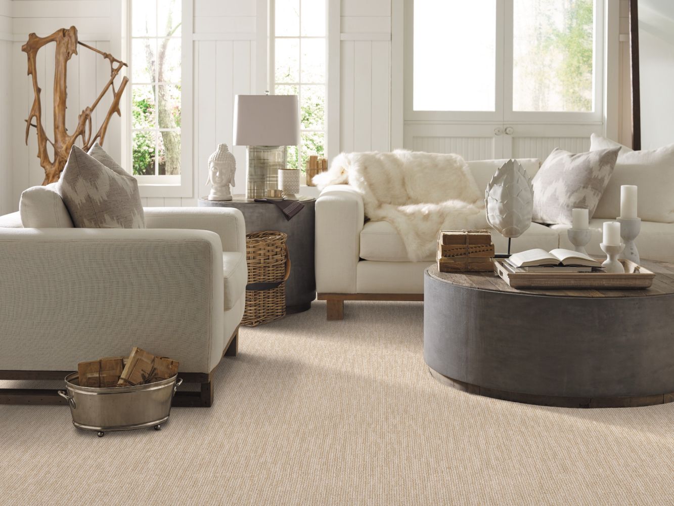 Shaw Floors Simply The Best Evoking Warmth Fuzzy Sheep 00100_EA690