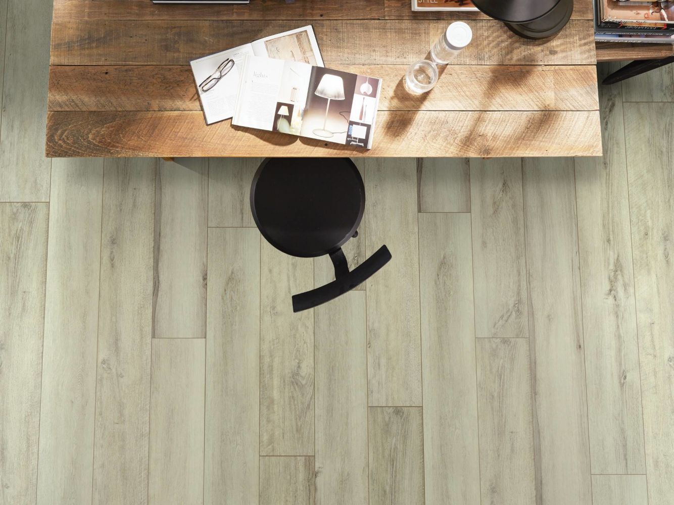Shaw Floors Pulte Home Hard Surfaces Mission Plus XL HD Seashell White Oak 01028_PW779