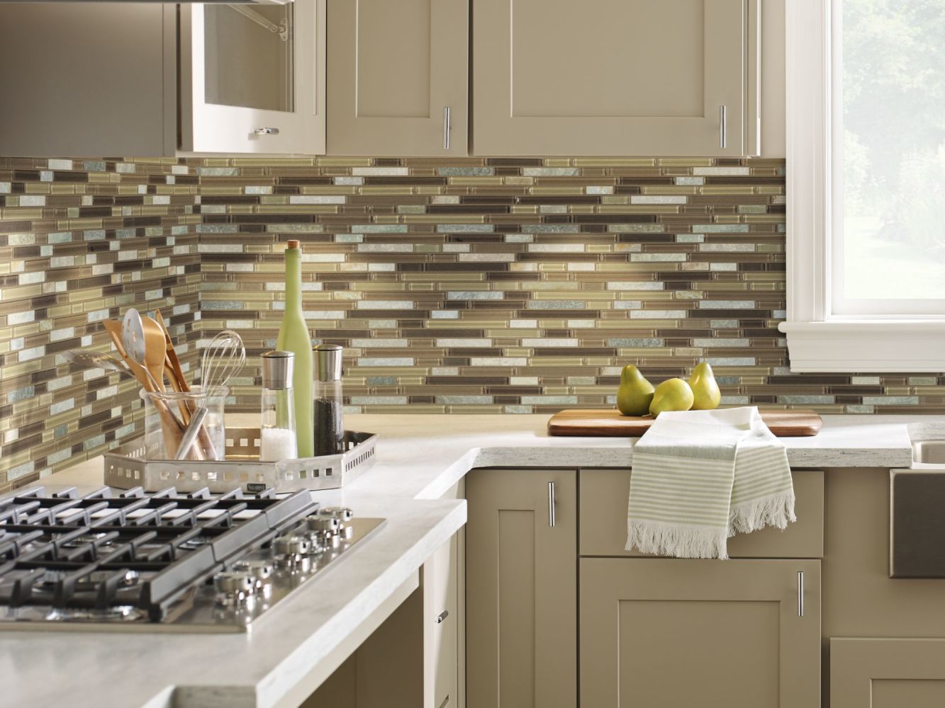 Shaw Floors SFA Marvelous Mix Linear Mosaic Cotton Wood 00222_SA987