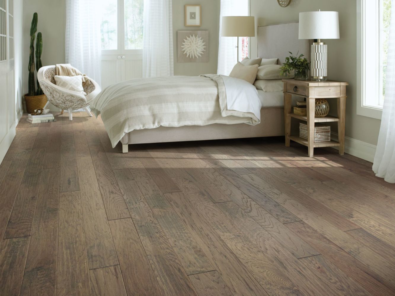 Shaw Floors Shaw Hardwoods Pebble Hill Hickory 5 Shearling 07072_SW219