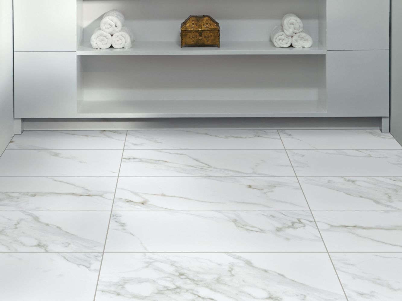 Shaw Floors Home Fn Gold Ceramic Infinity Mosaic Calacatta 00120_TG12E