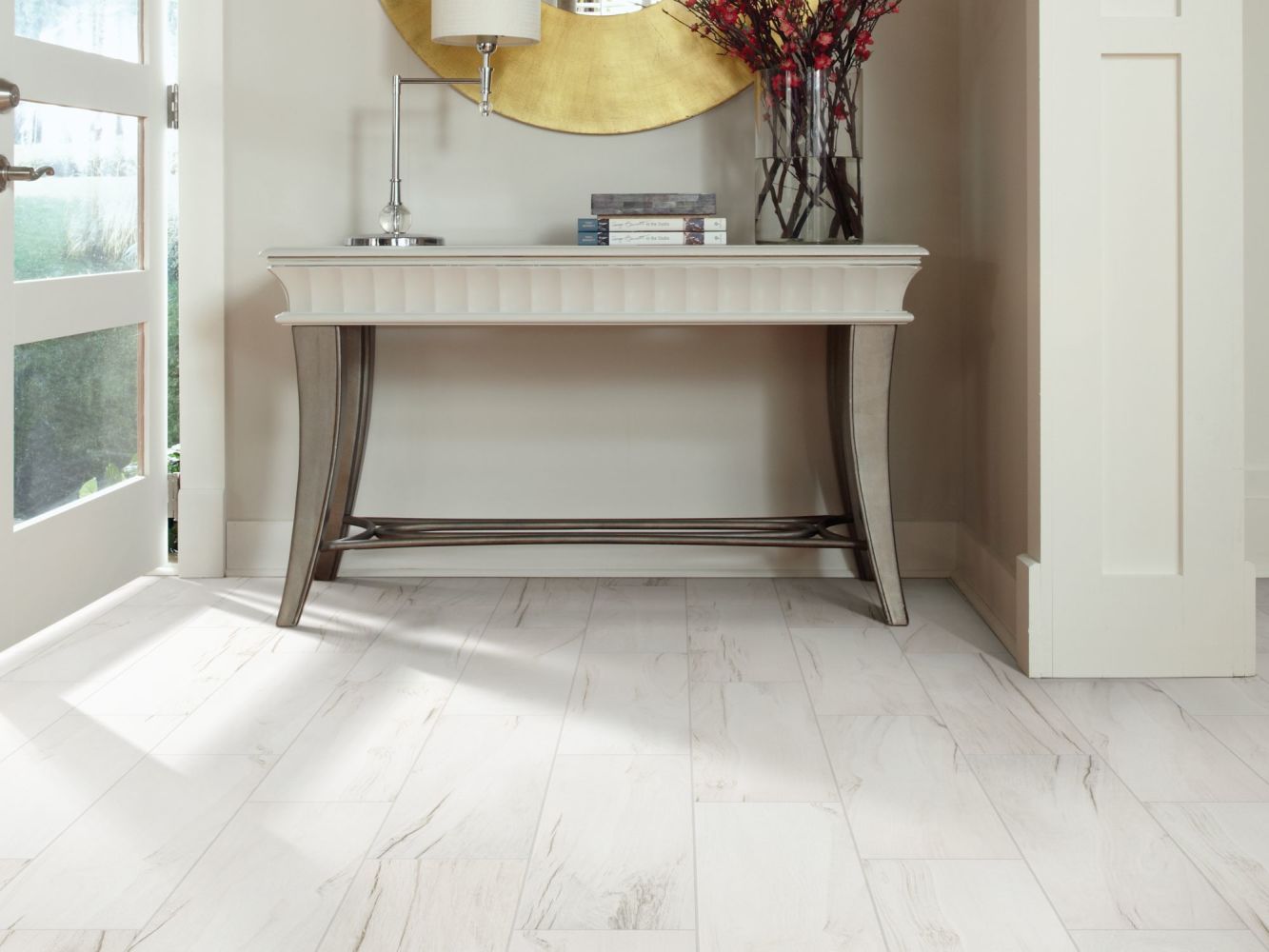 Shaw Floors Home Fn Gold Ceramic Traveler 8×32 White 00100_TGN63