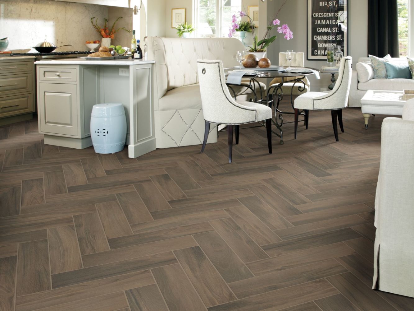Shaw Floors Home Fn Gold Ceramic Traveler 8×32 Brown 00700_TGN63