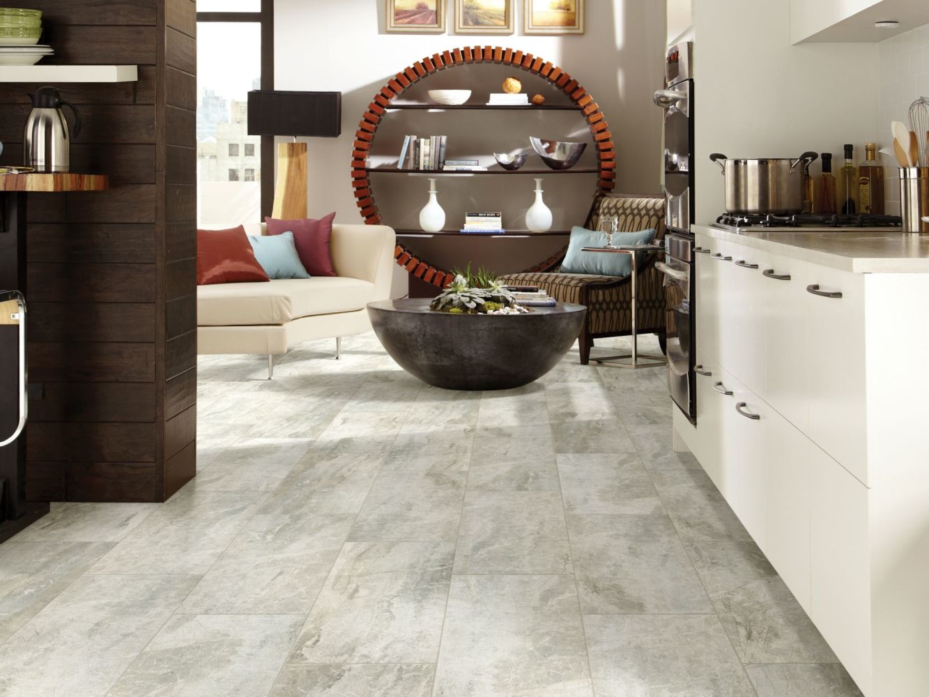 Shaw Floors Home Fn Gold Ceramic Apex 18×18 Grey 00500_TGN68