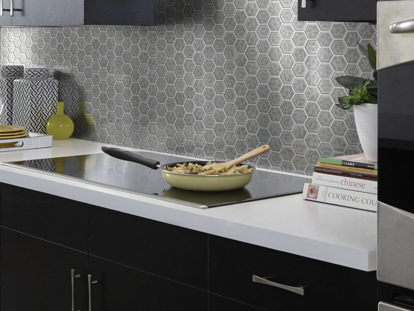 Shaw Floors Toll Brothers Ceramics Geoscapes Hexagon Dark Gray 00550_TLJ78