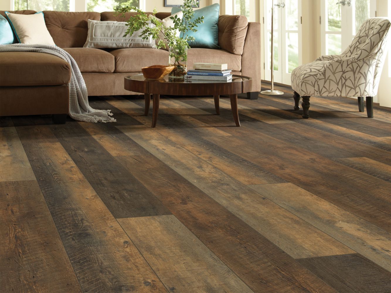 Shaw Floors Resilient Property Solutions Colossus HD + Autumn Barnboard 00689_VE243