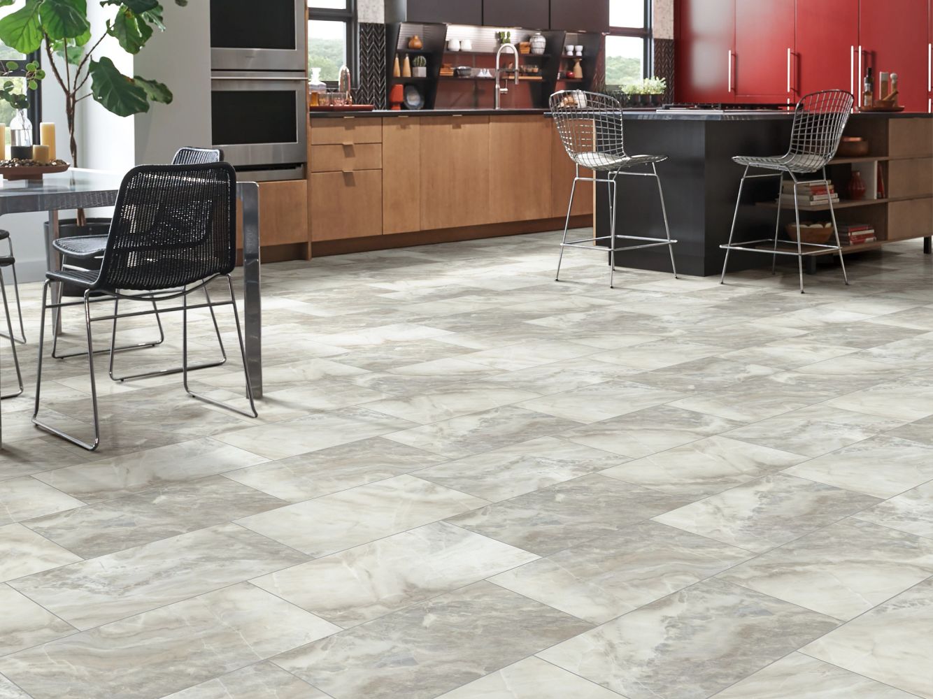 Shaw Floors Resilient Residential Paragon Tile Plus White Onyx 01101_1022V