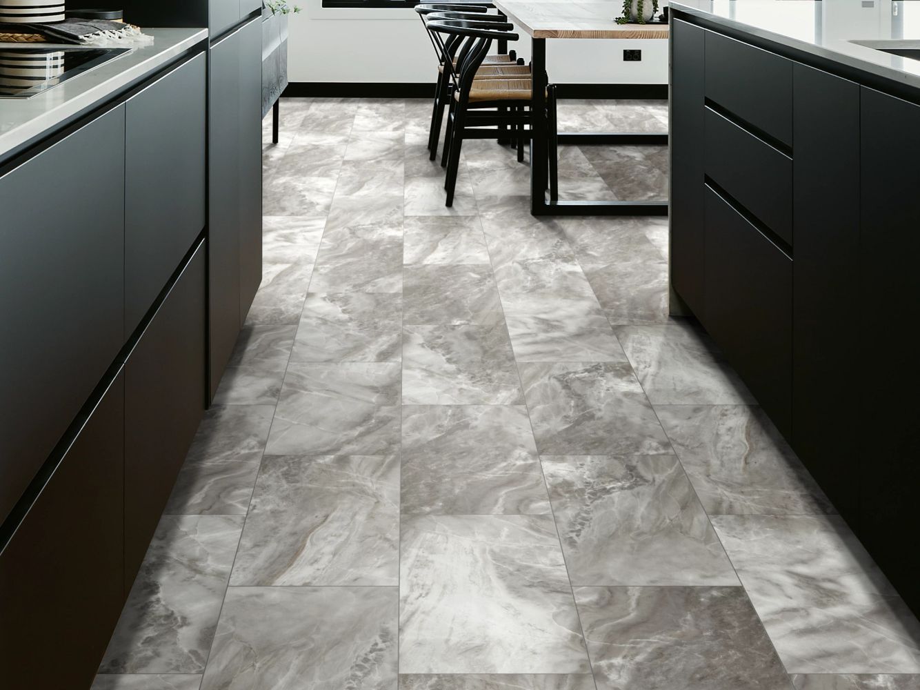Shaw Floors Resilient Residential Paragon Tile Plus Obsidian 05134_1022V