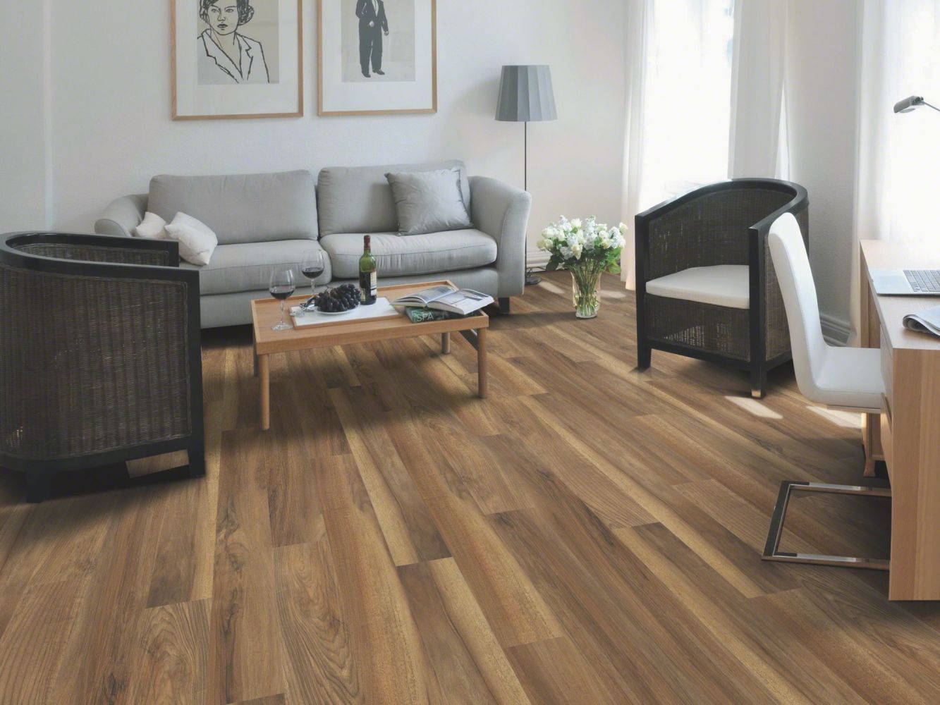 Shaw Floors Resilient Property Solutions Optimum 512c Plus Ginger Oak 00802_VE210