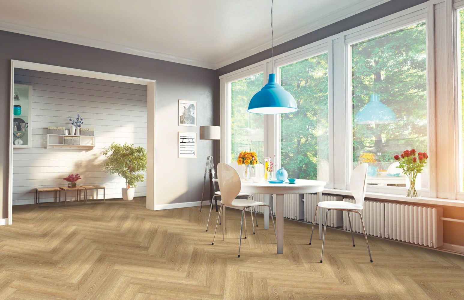 Shaw Floors Resilient Residential Coretec- Plus Enhanced Herring Carthage Oak 00792_VV497